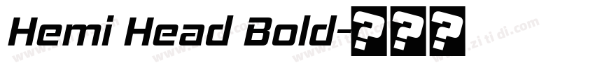 Hemi Head Bold字体转换